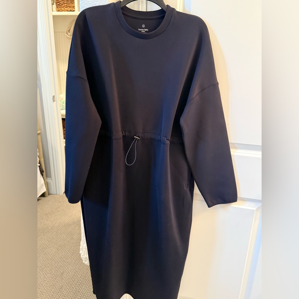 Sweaty Betty Navy Long Sleeve Dress